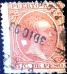 Stamps : America : Puerto_Rico :  Intercambio jxi 0,20 usd 3 cent. 1892