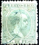 Stamps : America : Puerto_Rico :  Intercambio jxi 0,20 usd 5 cent. 1892