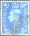 Stamps United Kingdom -  Intercambio 0,20'usd 1 p. 1950