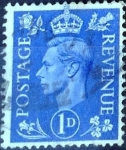 Stamps United Kingdom -  Intercambio 0,20'usd 1 p. 1950