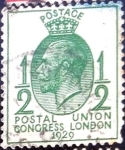 Sellos de Europa - Reino Unido -  Intercambio 2,50 usd 1/2 p. 1929