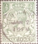 Sellos de Europa - Reino Unido -  Intercambio 1,10 usd 1/2 p. 1912