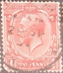 Stamps United Kingdom -  Intercambio 1,10 usd 1 p. 1912