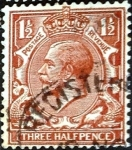Stamps United Kingdom -  Intercambio 1,75 usd 1,5 p. 1912
