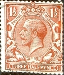 Stamps United Kingdom -  Intercambio 1,75 usd 1,5 p. 1912