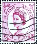 Stamps United Kingdom -  Intercambio 1,10 usd 6 p. 1952