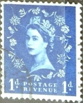 Stamps United Kingdom -  Intercambio 0,20 usd 1 p. 1953