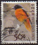 Stamps China -  CHINA HONG KONG 2006 Sellos Serie Pájaros SCARLET MINIVET Usado