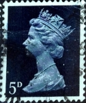 Sellos de Europa - Reino Unido -  Intercambio 0,20 usd 5 p. 1968