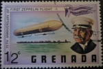 Stamps Grenada -  Early Zeppelin and Count Zeppelin