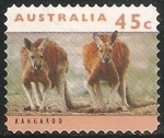 Stamps : Oceania : Australia :  Kangaroo-Canguro