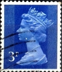 Stamps United Kingdom -  Intercambio 0,20 usd 3 p. 1973