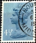 Stamps United Kingdom -  Intercambio 0,20 usd 4,5 p. 1973