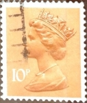 Stamps United Kingdom -  Intercambio 0,30 usd 10 p. 1976