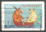 Stamps Australia -  Who sank the boat-Quién hundió el barco?