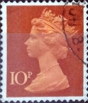Stamps United Kingdom -  Intercambio 0,35 usd 10 p. 1971