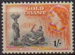 Stamps America - Virgin Islands -  COSTA DE ORO GOLD COAST 1952 Yvert146 Sello Nuevo Serie Basica