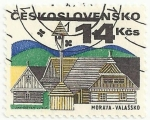 Sellos de Europa - Checoslovaquia -  ARQUITECTURA POPULAR. VALASSKO, EN MORAVIA. YVERT CS 1839