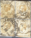 Stamps United Kingdom -  Intercambio 14,00 usd 4x1 sh. 1924