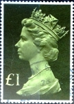 Stamps United Kingdom -  Intercambio 0,60 usd 1 libra 1977