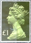 Stamps United Kingdom -  Intercambio 0,60 usd 1 libra 1977