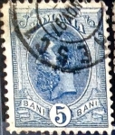 Stamps : Europe : Romania :  Intercambio 0,85 usd 5 b. 1893