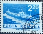 Stamps Romania -  Intercambio 0,20 usd 2,20 l. 1973