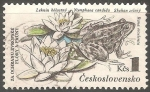 Stamps Czechoslovakia -  Flor y rana