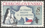 Stamps Czechoslovakia -  Pinguinos