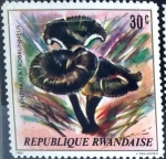 Stamps : Africa : Rwanda :  Intercambio 0,35 usd 30 cent. 1980