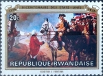 Stamps : Africa : Rwanda :  Intercambio 0,20 usd 20 cent. 1976
