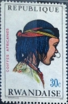 Stamps Rwanda -  Intercambio nfxb 0,20 usd 30 cent. 1971