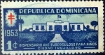 Stamps Dominican Republic -  Intercambio 0,25 usd 1 cent. 1953