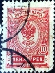 Stamps Finland -  Intercambio 0,25 usd 10 p. 1911