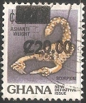 Sellos de Africa - Ghana -  Escorpion
