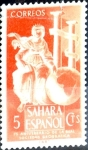 Stamps Spain -  Intercambio jxi 0,20 usd 5 cent. 1953