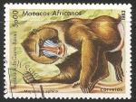 Stamps : Africa : Guinea_Bissau :  Macacos africanos- mono