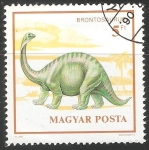 Stamps Hungary -  Brontosaurus