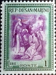 Stamps San Marino -  Intercambio crxf 0,30 usd 1 l. 1947