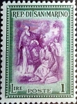 Stamps : Europe : San_Marino :  Intercambio crxf 0,30 usd 1 l. 1947