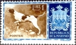 Stamps San Marino -  Intercambio m1b 0,25 usd 1 l. 1956