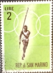 Stamps : Europe : San_Marino :  Intercambio 0,20 usd 2 l. 1963