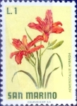 Stamps San Marino -  Intercambio crxf 0,20 usd 1 l. 1977
