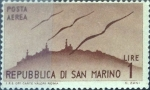 Sellos de Europa - San Marino -  Intercambio crxf 0,25 usd 1 l. 1946
