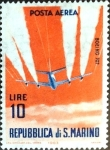 Stamps San Marino -  Intercambio nfxb 0,30 usd 10 l. 1963
