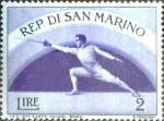 Sellos de Europa - San Marino -  Intercambio crxf 0,25 usd 2 l. 1954