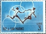 Stamps San Marino -  Intercambio m1b 0,20 usd 3 l. 1963