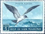 Stamps San Marino -  Intercambio nfxb 0,25 usd 5 l. 1959