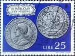 Stamps San Marino -  Intercambio crxf 0,20 usd 25 l. 1972