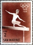 Stamps San Marino -  Intercambio nfxb 0,20 usd 2 l. 1964